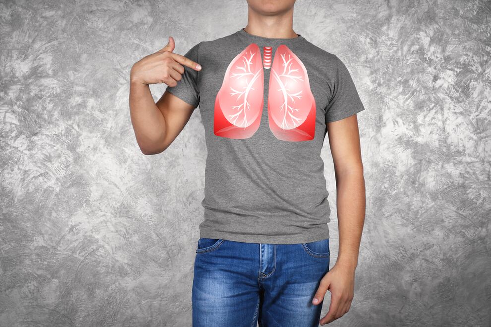 ilustrácia pľúc človeka